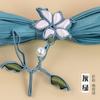 Botão de fecho cheongsam classe A Hengmeihe Botão Pérola Lírio vintage feito à mão Acessórios para terno chinês Hanfu