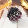 Grampos Elegantes Florais Brilhantes Pequenos e Médios com Strass Tcheco Importado para Penteados Strass