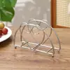 Suporte de Papel Toalha de Ferro com Flor Rolada Estilo Europeu, Suporte de Guardanapo de Mesa para Restaurante, Rack de Armazenamento de Guardanapos de Metal para Hotel e Café