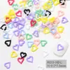 H213 Cyber Popular Cor Dopamina Estrela de Cinco Pontas Joias de Resina para Nail Art Estrela de Amor Oca Decoração Mista para Unhas