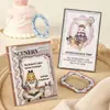Paquete de Pegatinas Chica Salsa de Tomate, Serie Colección Borde Blanco Leche, Pegatinas Decorativas en Relieve Tema Borde, 4 Diseños