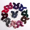 Diadema de terciopelo vintage Qiyue Cuerda para el pelo de orejas de conejo de terciopelo Tocado flor Popular en Amazon en stock 30 colores C66
