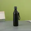 Taza térmica de acero inoxidable 304 de color macarrón simple, botella de agua deportiva portátil, botella de boca pequeña, taza de agua para estudiantes de alta estética
