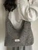 Bolsa de Tote Estilo Perezoso Estrella Coreana 2026 Nuevo Lanzamiento Sensación Relajada Gran Capacidad Personalidad Retro Bolso de Hombro Único para Viajes Tendencia