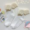 Meias infantis novas de asas de anjo para primavera e verão, com antiderrapante, sem costura, cano de malha dupla, atacado de fabricantes de meias de bebê