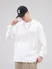 Roupa Masculina Fengshe / Camiseta Versátil de Manga Longa Cor Sólida Outono