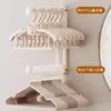 Estante de Almacenamiento con Perchero para Colgar Ropa Montado en la Pared Sin Taladro para Armario de Dormitorio en Casa, Estante Organizador Multifuncional con un Gancho para Múltiples Artículos, Ahorrador de Espacio