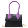 Mini Bolso Cuadrado Portátil Moda Primavera Verano Bolso de Hombro Cruzado Lindo Combinación de Colores en Contraste Bolsa de Gelatina para Padres e Hijos