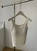 Chaleco cálido para mujer con tirantes anchos y copas integradas, nueva colección otoño/invierno 2026, tejido de canalé, color liso, corte ajustado, capa base