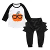 Entrega de peça única primavera e verão Comércio exterior fornecimento INS roupas infantis meninos e meninas bebê macacão de manga curta camiseta estampada calças