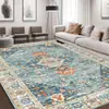 Tapete de Sofá de Cabeceira Vintage Estilo Americano Mais Vendido Transfronteiriço para Sala de Estar e Quarto, Tapete de Chão Lavável e Limpável para Meninas