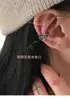 RTEP Diablo Diseño de Nicho Espinas Dulce Fresco Retro Negro Pistola Hueco Irregular Clip para Oreja Clip para Oreja