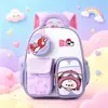 Bolsos para niños, mochilas de jardín de infantes, mochilas de bebé transpirables de dibujos animados, mochilas lindas para niñas y niños de clases intermedias y superiores