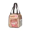 Bolsa de almuerzo impermeable gruesa de dibujos animados para mascotas lindas, lonchera térmica aislada para niños, bolsa de almuerzo, bolso de mano, ventas directas de fábrica