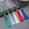 Borla de Cuentas Linglong de 8 cm Nudo Chino de Poliéster Colgante para Disfraz Hanfu Colgante de Metal Marcador de Libros Colgante Pequeño