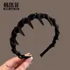 Diadema Louis Princesa de París para Mujer 2025 Nueva Dientes Rotos Cabello Champú Diadema Parte Superior Alta del Cráneo Sentido de Alta Calidad Tarjeta para el Cabello