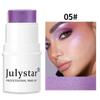 Julystar Resaltador Contorneador Bronceador Rubor Perlado Rubor en Crema en Barra Color Único Rubor Mate Venta al por Mayor