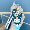 Chaveiro super fofo novo do desenho animado Kulomi japonês, boneca tridimensional, pingente Melody, pequenos enfeites para chave de carro, bolsa