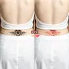 Pegatinas de tatuaje temporales que cambian de color de oreja, corazón, alas, transfronterizas, impermeables, de larga duración, que inducen dopamina, personalizadas, sexys para abdomen y cintura