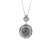 Yiluyin Prata Pura S990 Jade Verde Mantra do Buda da Medicina Pingente Vintage Desgastado Novo Estilo Chinês Versátil Pingente de Corrente para Suéter