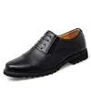 Zapatos de Cuero Casual de Negocios para Hombre, Zapatos de Trabajo Estilo Seguridad de Tres Juntas, Zapatos de Cuero Negros para Todas las Estaciones, Zapatos de Hombre Antideslizantes con Suela Suave