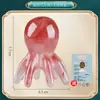 Peine de Masaje de Pulpo de Resina Verdadera Masajeador de Meridianos de Cabeza de Pulpo Peine de Terapia Capilar para Puntos de Acupuntura del Cuero Cabelludo Peine Portátil para Raspar