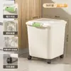 Cubo de Arroz para el Hogar a Prueba de Insectos y Humedad Sellado Tanque de Arroz de Grado Alimenticio Caja de Almacenamiento de Arroz Empaquetado con Harina Caja de Almacenamiento de Granos