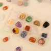 Caja de Muestras de Minerales de Cristal Natural Regalo Educativo de Ciencia para Niños Adorno Artesanal de Piedra Bruta Gema Mineral