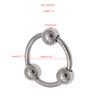 Anillo CB divertido de acero inoxidable para prepucio de pene Yin ayuda amor orgasmo femenino salir a usar herramientas sexuales juguete para adultos masculino