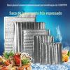 Sacola Isotérmica Personalizada para Delivery, Isolamento em Algodão Perolado, Pequena Folha de Alumínio para Cadeia Fria de Alimentos, Isolamento e Refrigeração de Folha de Estanho de Grau Alimentício com Boca Plana