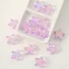 Contas Acrílicas Coloridas Transparentes de Pentagrama Fios com Contas de Estrela Acessórios para Corrente de Celular Feita à Mão DIY