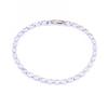 Japão e Coreia do Sul Dongdaemun Zircônia Oval Completo Diamante Oval Garras Corrente Pulseira Feminina Corrente Nu Korean Elegante Simples Celebridade da Internet Pulseira