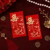 Sobres Rojos de Boda Estilo Nuevo, Bolsas de Sobres Rojos de Boda de Alta Gama con Palabras Felices, Universales para Bodas, Paquetes Rojos Estilo Chino con Palabras Felices, Venta al por Mayor de Fábrica