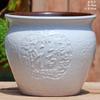 Vaso Grande de Terracota Feito à Mão, Vaso de Cerâmica Rústica de Grande Diâmetro para Suculentas e Flores, Vaso de Cerâmica para Plantas Suculentas com Formato de Tronco Velho