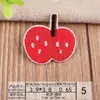 Atacado Transfronteiriço de Patches Bordados, Patches Bordados à Máquina, Patches de Frutas e Vegetais Morango, Patches para Decoração de Roupas, Patches de Aplicação