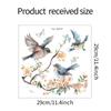 Divertido-JD010 rama de flor de durazno pájaro ventana de vidrio decoración embellecimiento del hogar pegatinas electrostáticas UV para ventana al por mayor