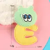 Pegatinas de tela con diseño de conejo de amor de dibujos animados lindo estilo coreano, combinan con todo, etiqueta de oso m, accesorios para ropa infantil