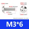 Tornillos de Cabeza Semiredonda de Acero Inoxidable 316 con Agujero Hexagonal, Pernos de Cabeza Hexagonal Iso7380 M3M4M5M6