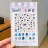 Pegatinas de Uñas Impermeables para Niños Sanrio Kuromi con Relieve 5D Pegatinas de Uñas Perro Canela Hello Kitty