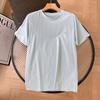 Grandes pedidos de fábrica ~ homens e mulheres cor sólida simples Coringa solto gola careca amigo da pele protetor solar secagem rápida camiseta de manga curta jaqueta primavera e verão