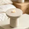 Suporte de Velas Estilo Wabi-Sabi Minimalista em Faux Travertino, Peça Decorativa de Arte Vintage para Casa, Hotel e Quartos Modelo Amazon