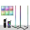 Lámpara de pie de fábrica directa de Shenzhen 2.4G Bluetooth luz ambiental de suelo enchufe de 3 secciones 5V luz ambiental de esquina que cambia de color