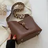 Bolsa de Gran Capacidad de Una Pieza para Mujer con Envío Directo, Bolso Cruzado Texturizado de Alta Calidad Nuevo Otoño e Invierno, Bolso de Cubo Versátil Retro