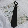 Gravata Roupa Feminina Personalidade Moderna Estilo Preguiçoso Estilo Universitário Preto Sem Zíper JK Uniforme Estilo Japonês Gravata Borboleta