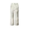 Estilo tierra de desperdicio Restarall retro americano color spray pesado viejo suelto overol para hombre y mujer pantalones de tala RK12