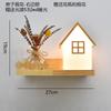 Lámpara de pared nórdica de noche para dormitorio, creativa, decoración de balcón, pasillo de sala de estar, habitación de plantas verdes japonesa, lámpara de pared para niños