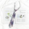 Corbata jk para mujer, estilo universitario, uniforme de estilo japonés, camisa a cuadros, corbata pequeña, uniforme escolar para estudiantes masculinos, estilo pareja perezosa