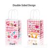 BD169 Comercio Exterior Día de San Valentín Tanabata Amor a Sub-Raya Regalo de Fiesta Bolso de Papel Kraft