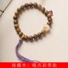 Pulsera de cinta con garra de miau hecha a mano de sándalo verde, especificaciones 0,8, estilo masculino y femenino, decoración de rosario, fabricante de joyas