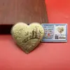 Oro Puro 999 Corazón Pastel Chocolate Regalo Día de San Valentín Caja de Regalo Sorpresa de Un Corazón Alto Gama Romántico Al por Mayor